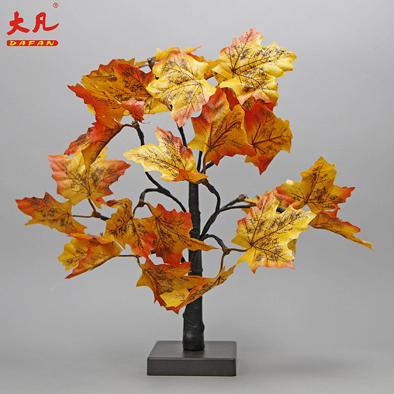 hot sale Christmas light up simulate led maple tree light artificial maple tree branches and leaves