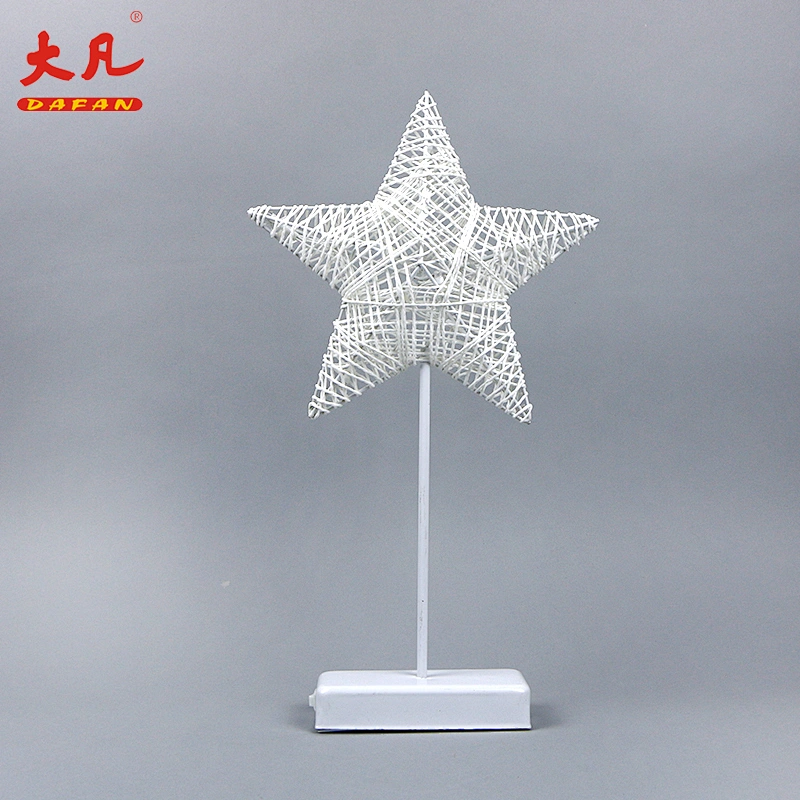 star shape 3d christmas tree iron 10L table light decoration Christmas lamp