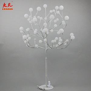 90cm hot sale room decoration artificial Christmas wedding room led outdoor branch ball tree light lamp