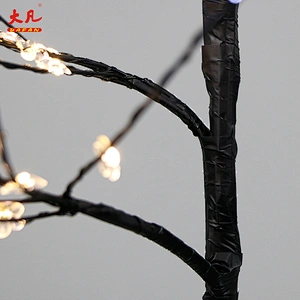 批发仿人造户外防水花铜线rgb婚礼led枝干花树灯