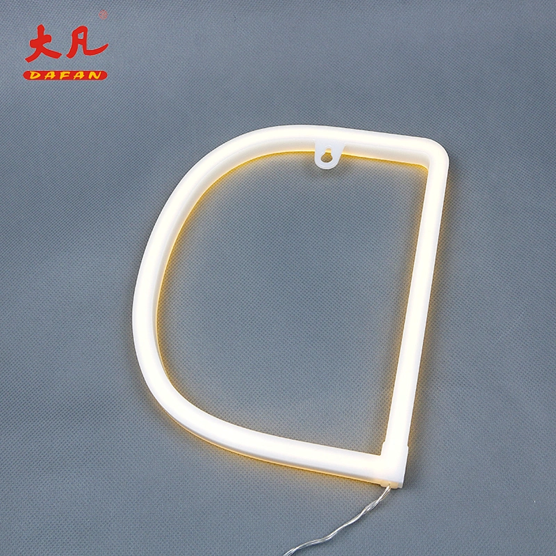 D festival decoration led neon letter jewelry led flex neon letter pvc word light neon tube light