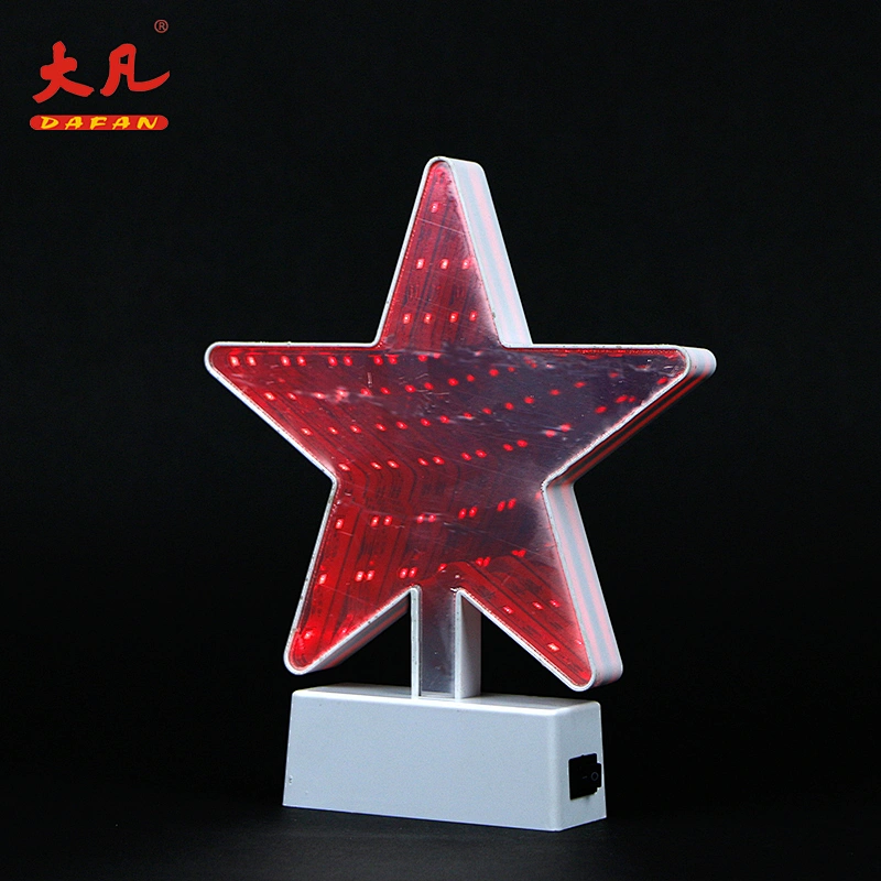 led decorative mirror panel light tunnel indoor infinity battery decor atmosphere light