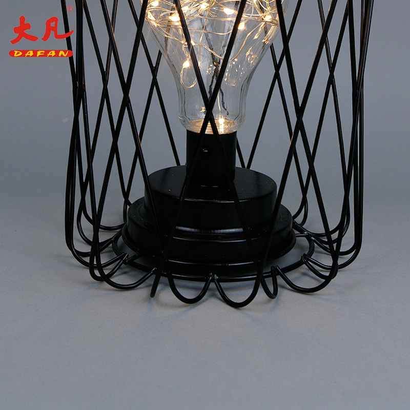 led灯泡房间灯圣诞装饰led仿古铁笼吊灯带吊绳