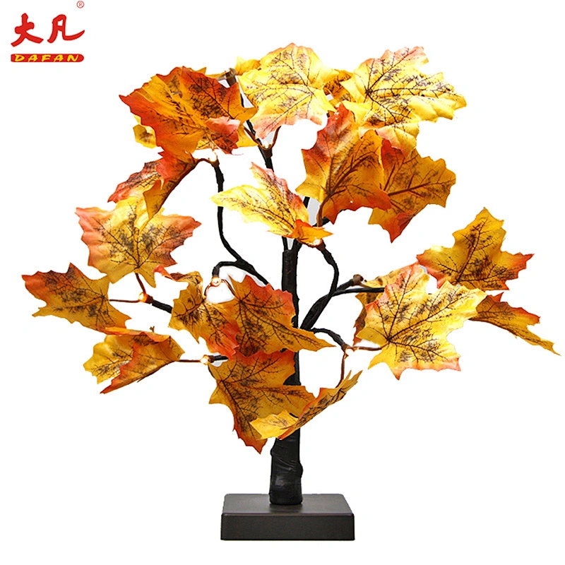 hot sale Christmas light up simulate led maple tree light artificial maple tree branches and leaves