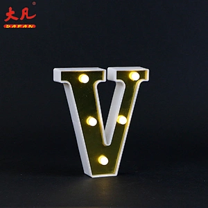 hot sale word letter board 3D battery acrylic led light letter marquee wedding party sign