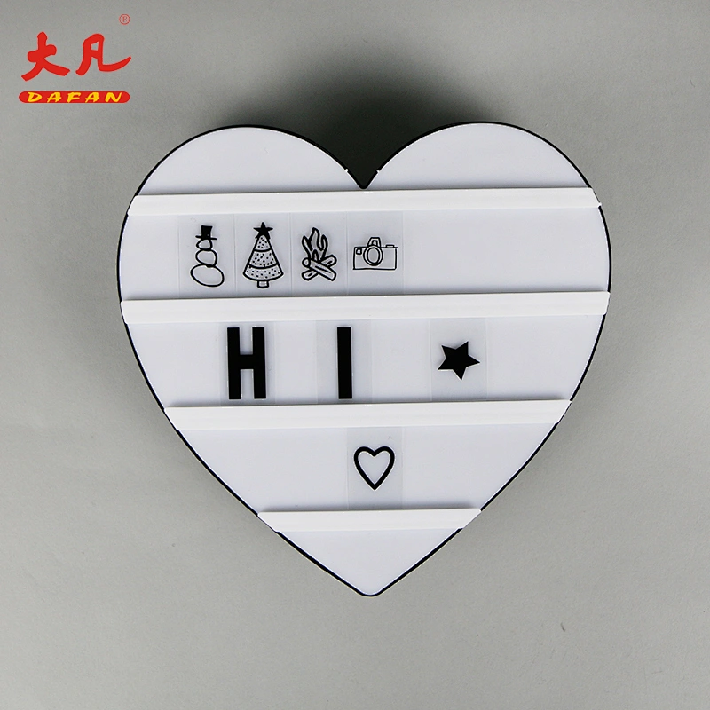 爱形状电池led字母标志3d显示供电led灯箱