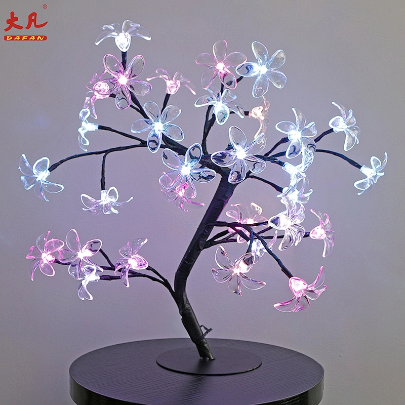 Factory price RGB christmas tree lights artificial color changing led cherry blossom tree light led outdoor light