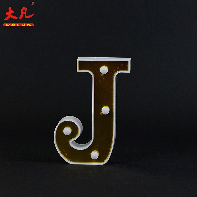 J festival led plastic light room table decoration battery operated led light