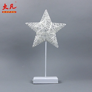 星形3d圣诞树铁10L桌灯装饰圣诞节灯