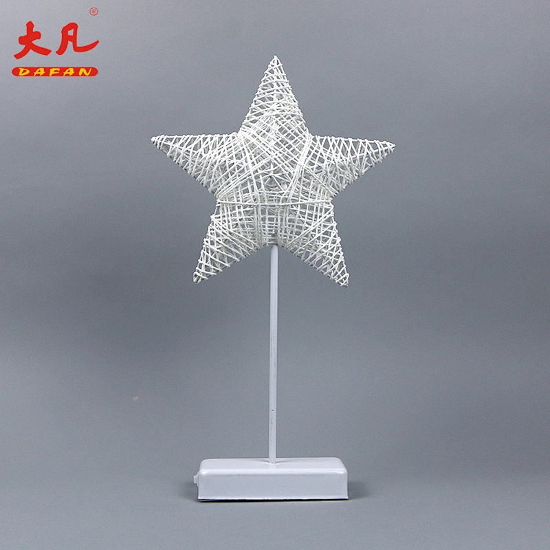 star shape 3d christmas tree iron 10L table light decoration Christmas lamp
