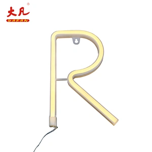 R china neon sign led neon flex rope light letter pvc room lighting led neon lamp