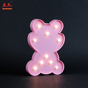 hot sale factory pop up led battery marquee pvc letter board light for wedding room party table
