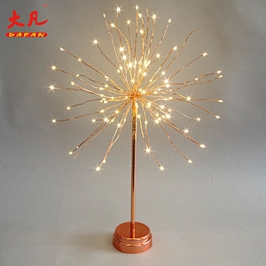 Wedding Decoration Christmas Starburst LED Fireworks Tree String Lights FLower light decoration table light