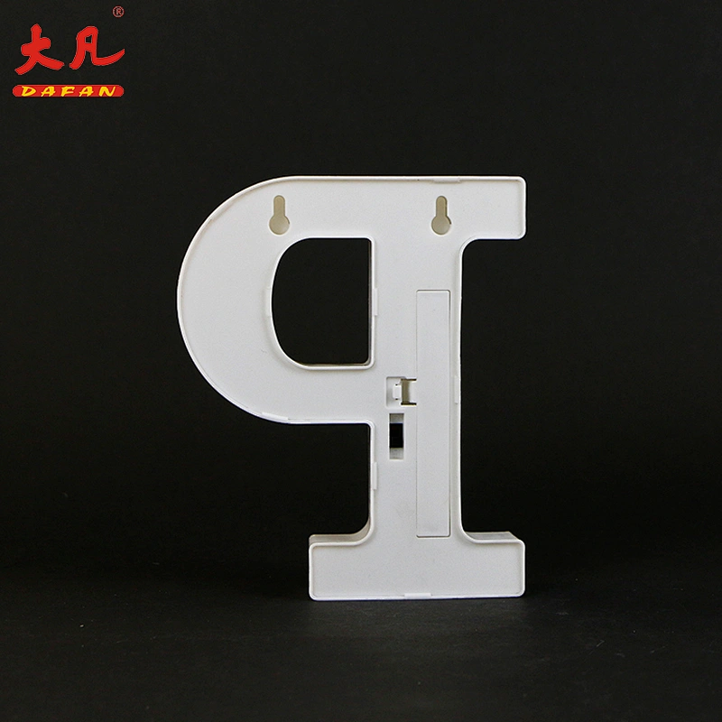 low MOQ 3D letter jewelry sign custom pvc letter sign P shape word light