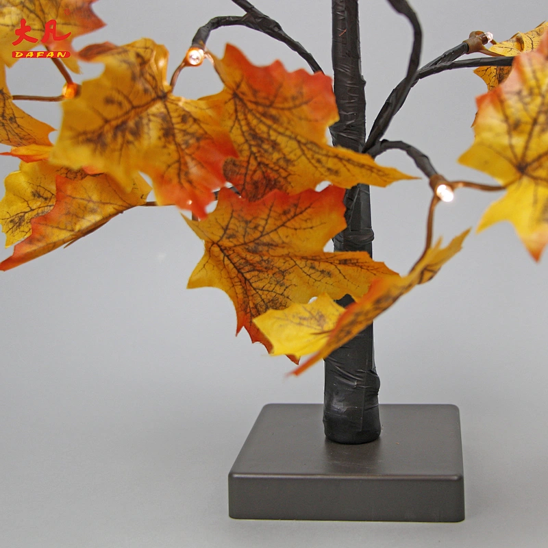 hot sale Christmas light up simulate led maple tree light artificial maple tree branches and leaves