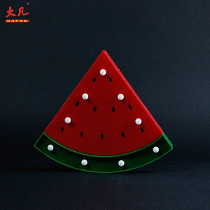 watermelon shape plastic battery operated table decoration lighting led foe room wedding party children