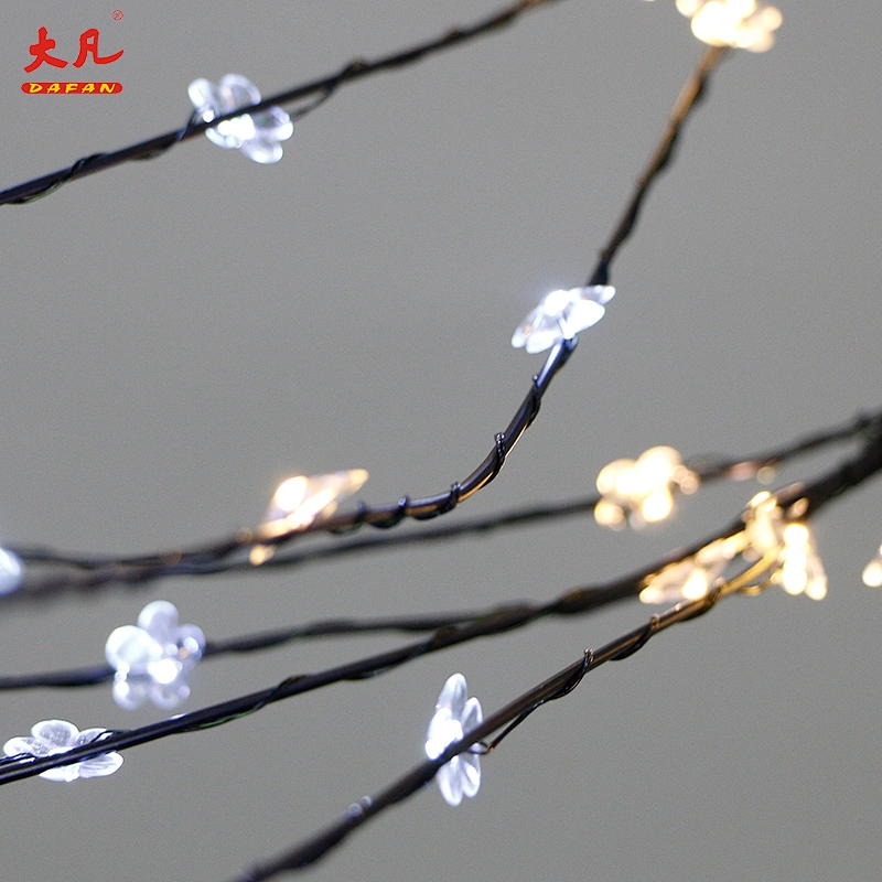wholesale simulate artificial outdoor waterproof blossom copper wire rgb wedding led branches flower tree light