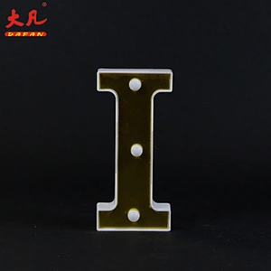 cheap factory price decorative holiday room table lamp I led lights board letter