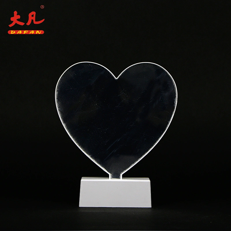 love shape table infinity mirror panel led light battery tunnel night indoor lamp for wedding