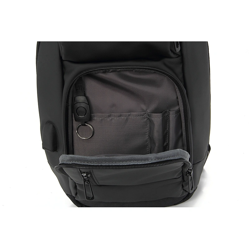 Hot selling Chest Sling Bag Shoulder Backpack CrossBody Chest Bags Daypack with USB Charging Port
