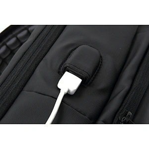 Hot selling Chest Sling Bag Shoulder Backpack CrossBody Chest Bags Daypack with USB Charging Port
