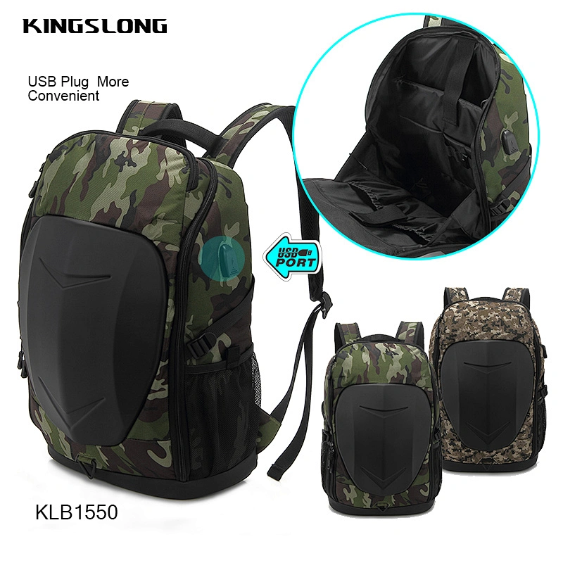 KINGSLONG 17英寸户外笔记本电脑背包男士旅行游戏摩托车工作背包防水