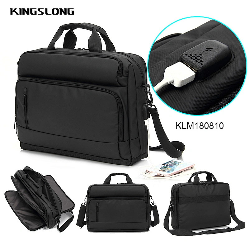 KINGSLONG Trend 15 inch Laptop Computer Notebook Bag Briefcase for Men Business Briefcase Shoulder Messenger Bag