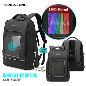 Kingslong trendy advertising backpack led screen laptop bag for fashion