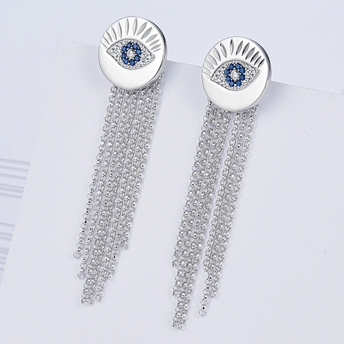 The devil's eye earrings,925 sterling silver manufacturing,jewelry making supplies