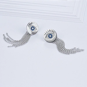 The devil's eye earrings,925 sterling silver manufacturing,jewelry making supplies