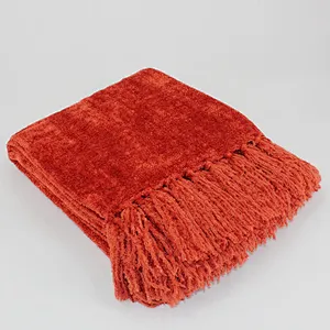 100% Polyester Luxury  Soft Woven Throw Blanket