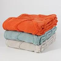100% Acrylic Tufted Knitted Throw