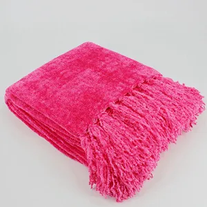 100% Polyester Luxury  Soft Woven Throw Blanket
