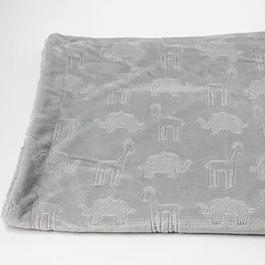 Jungle Animal Flannel Baby Blanket (Plush Lined)