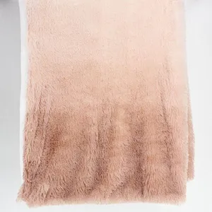 100% Polyester Ombre Shaggy Fur Throw
