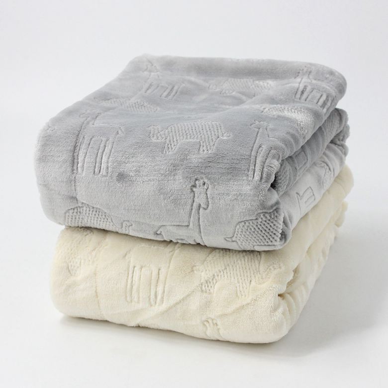 Jungle Animal Flannel Baby Blanket (Plush Lined)