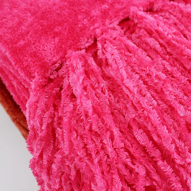 100% Polyester Luxury  Soft Woven Throw Blanket