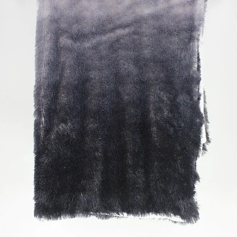100% Polyester Ombre Shaggy Fur Throw