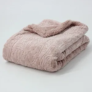 100% Polyester Super Soft Embossed Flannel Fleece For Baby Blanket