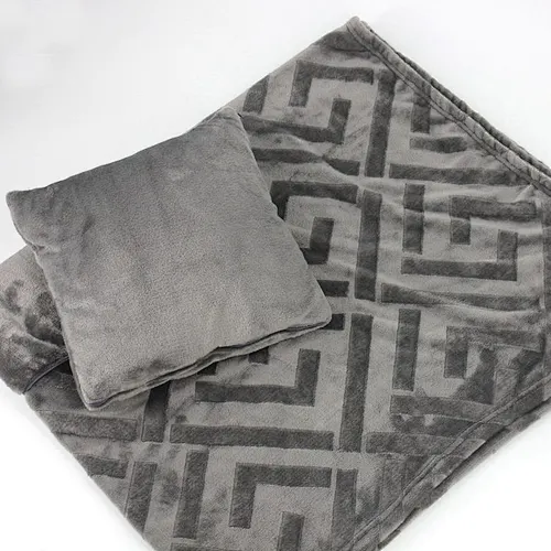 100% Polyester Soft Embossed Geo Flannel Fleece Blanket