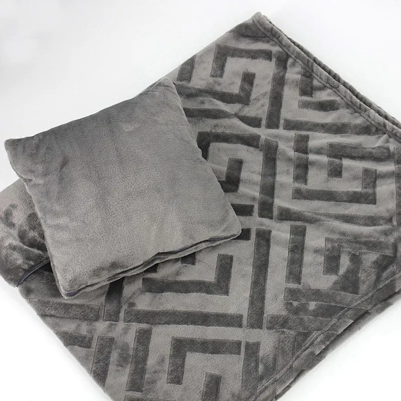 100% Polyester Soft Embossed Geo Flannel Fleece Blanket