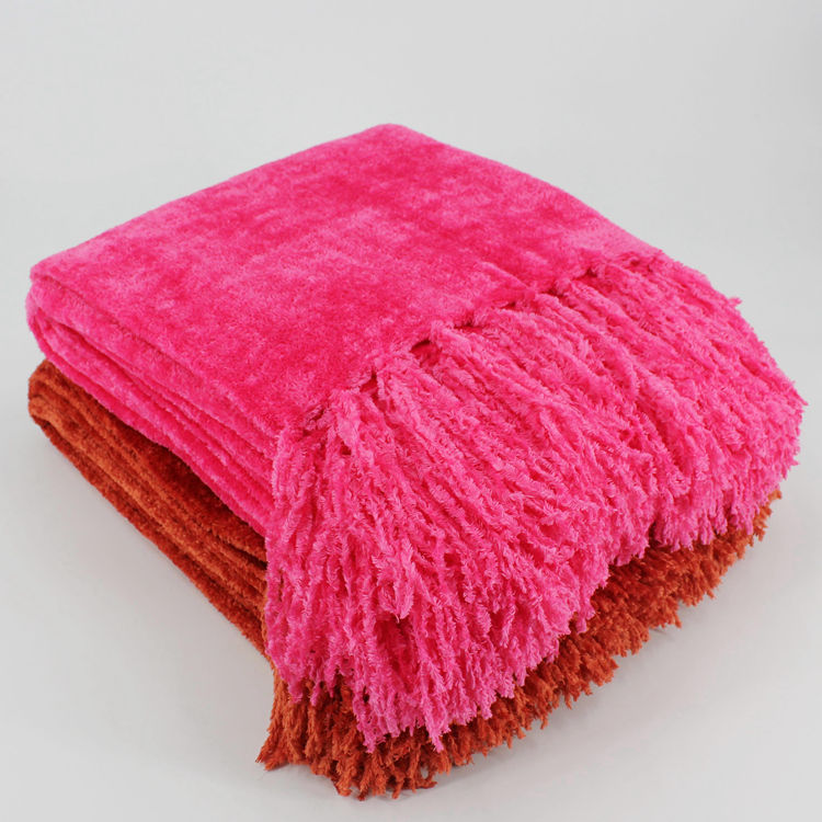 100% Polyester Luxury  Soft Woven Throw Blanket