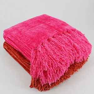 100% Polyester Luxury  Soft Woven Throw Blanket