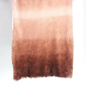 100% Polyester Ombre Shaggy Fur Throw
