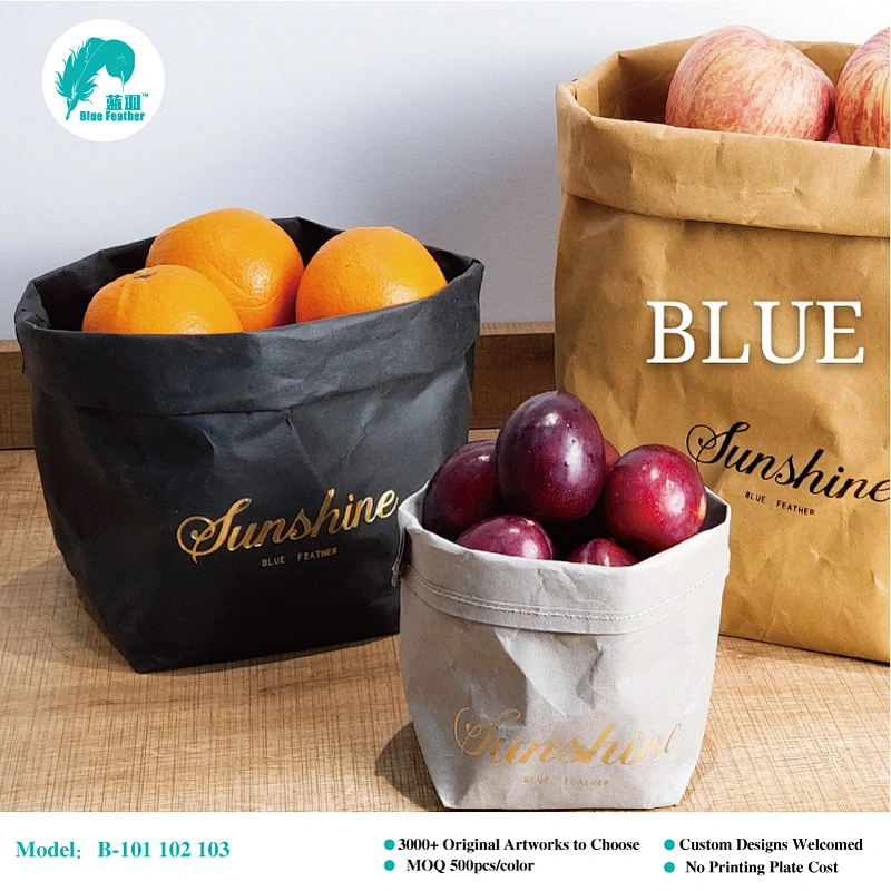 Kraft paper storage bag