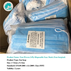 Non-Woven 3-Ply Disposable Face Mask (Non Surgical)