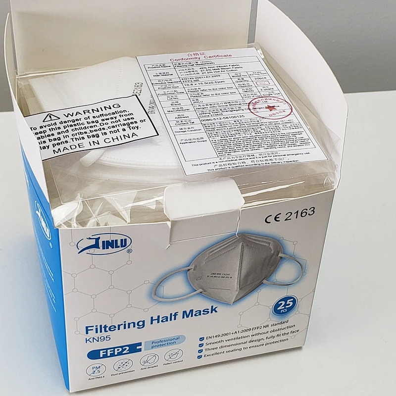 Disposable Half Filtering Mask  -FFP2  ( Non-Medical ) With CE