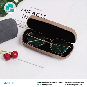 Modern Minimalist Solid Color Hard Eyeglass Case with Smooth Matte Finish