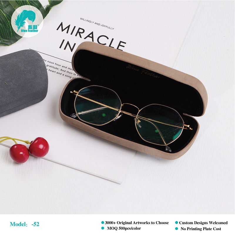 Modern Minimalist Solid Color Hard Eyeglass Case with Smooth Matte Finish
