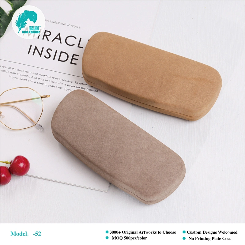 Modern Minimalist Solid Color Hard Eyeglass Case with Smooth Matte Finish